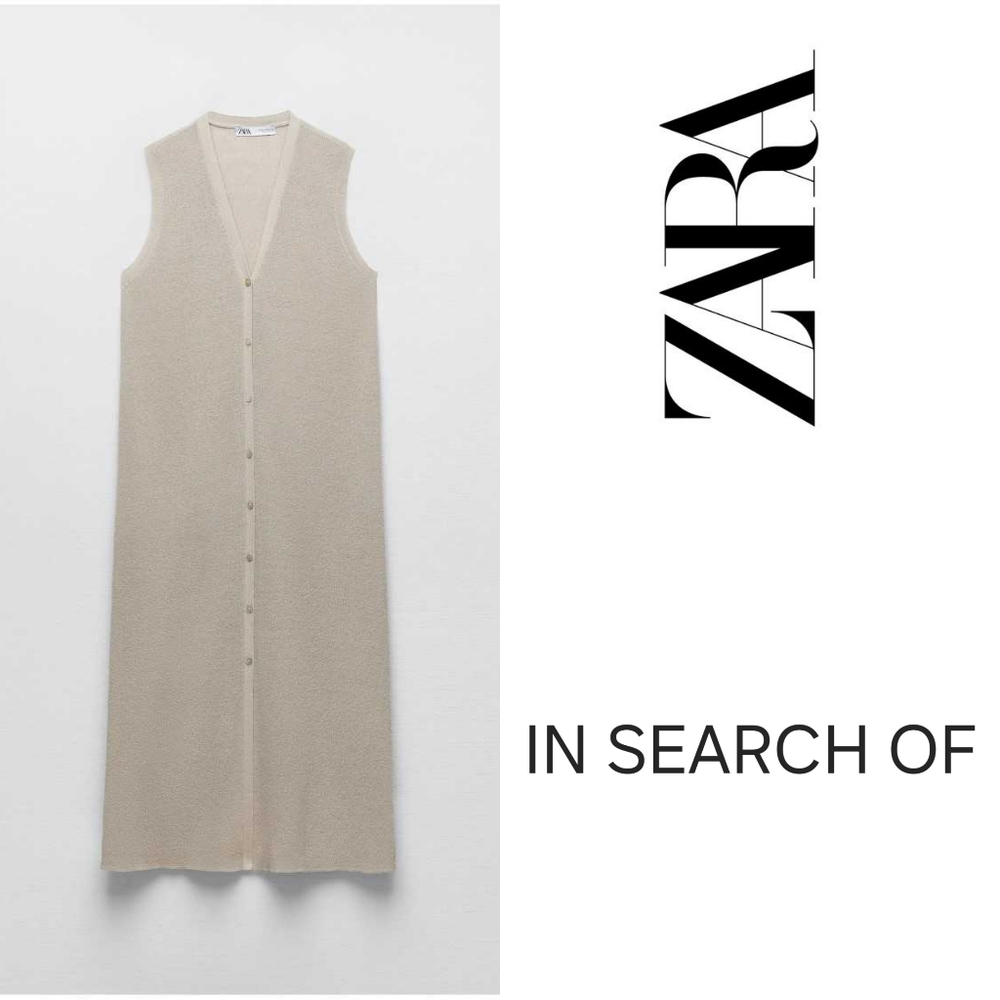 ✦ ISO ✦ ISO ✦ Zara Buttoned Knit Midi Dress